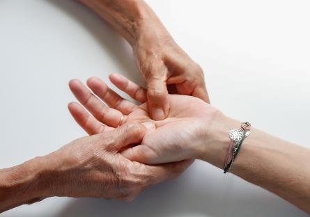 A hand massage