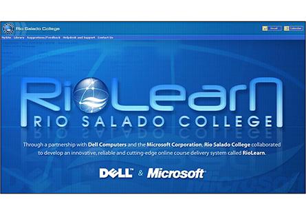 original screen design of RioLearn