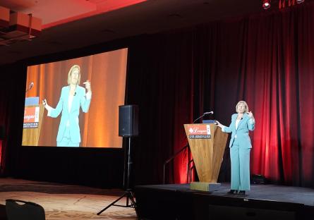 President Smith Presents at Event