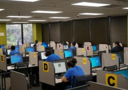 Students taking CLEP Exams