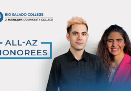 two student photos says 'Congratulations All AZ Honorees'
