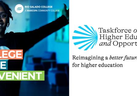A young black woman smiling. Rio Salado College, Taskforce on Higher Education and Opportunity