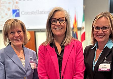 President Kate Smith, Governor Katie Hobbs, Jen Sydow-Madoski 