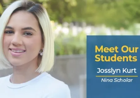Meet Our Students Josslyn Kurt Nina Scholar